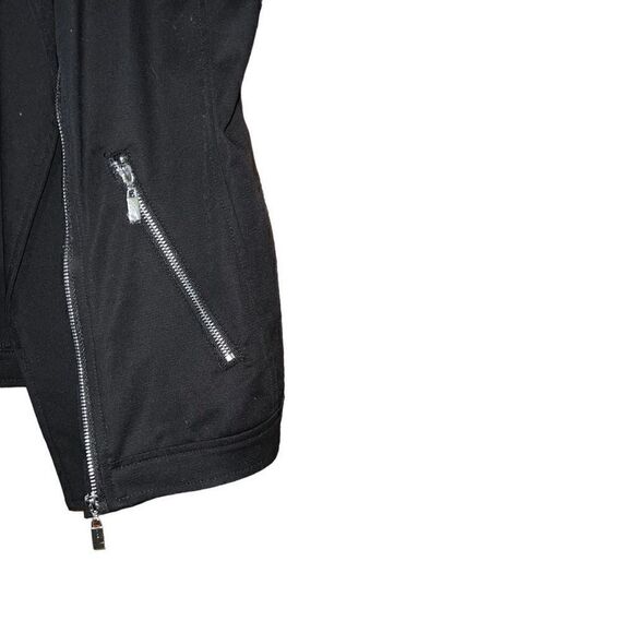 RAFAELLA Black Asymmetrical Zip Up Vest Size 12 - Picture 5 of 9